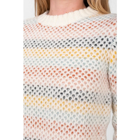 Brakeburn White Knitted Jumper 3 Brakeburn White Knitted Jumper - Image 3