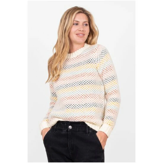 Brakeburn White Knitted Jumper 5 Brakeburn White Knitted Jumper - Image 5