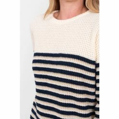 Brakeburn White Knitted Jumper -Brakeburn shop unnamed file 1019
