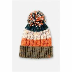Brakeburn Green Multi Stripe Beanie -Brakeburn shop unnamed file 1028