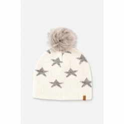 Brakeburn Cream Star Beanie