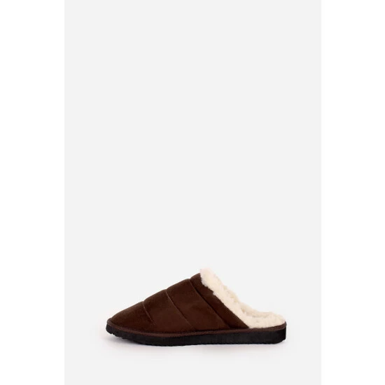 Brakeburn Brown Quilted Slipper 3 Brakeburn Brown Quilted Slipper - Image 3