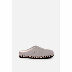 Brakeburn Grey Felt Slip On Slipper