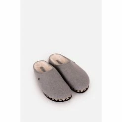 Brakeburn Grey Felt Slip On Slipper -Brakeburn shop unnamed file 1050