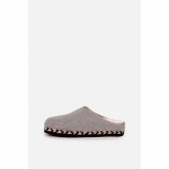 Brakeburn Grey Felt Slip On Slipper -Brakeburn shop unnamed file 1051