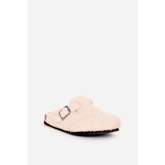 Brakeburn Cream Buckle Strap Slipper 2 Brakeburn Cream Buckle Strap Slipper - Image 2