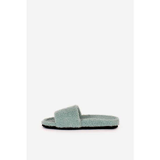 Brakeburn Green Slider Borg Slippers 3 Brakeburn Green Slider Borg Slippers - Image 3