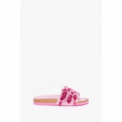 Brakeburn Pink Leopard Fluffy Slippers 6 Brakeburn Pink Leopard Fluffy Slippers -Brakeburn shop unnamed file 1086