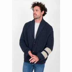 Brakeburn Blue Ribbed Cardigan