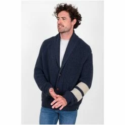 Brakeburn Blue Ribbed Cardigan -Brakeburn shop unnamed file 1092