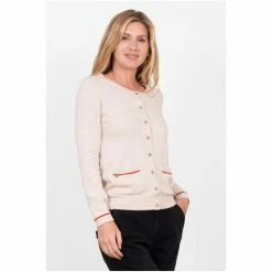 Brakeburn Neutral Classic Piping Cardigan -Brakeburn shop unnamed file 1097