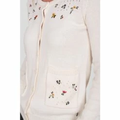 Brakeburn Cream Bergen Embroidered Cardigan -Brakeburn shop unnamed file 1120