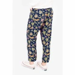 Brakeburn Blue Botanical Tiger Traveller Pants -Brakeburn shop unnamed file 1130