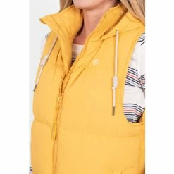 Brakeburn Yellow Bay Long Line Gilet -Brakeburn shop unnamed file 1162