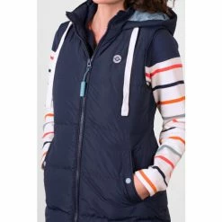 Brakeburn Blue Port Hooded Gilet -Brakeburn shop unnamed file 1177