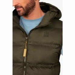 Brakeburn Green Hooded Gilet -Brakeburn shop unnamed file 1182