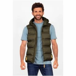 Brakeburn Green Hooded Gilet -Brakeburn shop unnamed file 1183