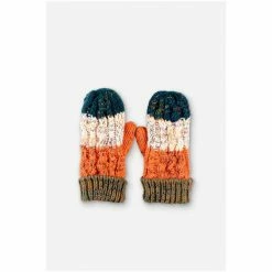 Brakeburn Green Multi Stripe Mitten -Brakeburn shop unnamed file 1194