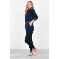 Brakeburn Blue Lounge Knitted Jogger -Brakeburn shop unnamed file 1216