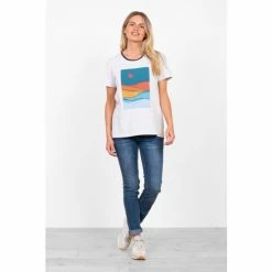 Brakeburn Cream Landscape T-Shirt -Brakeburn shop unnamed file 122