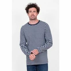 Brakeburn Blue Stripe Long Sleeve Tee