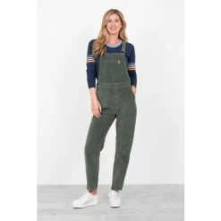 Brakeburn Green Cord Dungarees