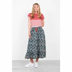 Brakeburn Green Autumn Breeze Midaxi Skirt