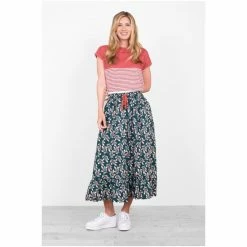 Brakeburn Green Autumn Breeze Midaxi Skirt -Brakeburn shop unnamed file 1287