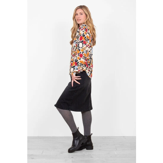 Brakeburn Black Denim Skirt 4 Brakeburn Black Denim Skirt - Image 4