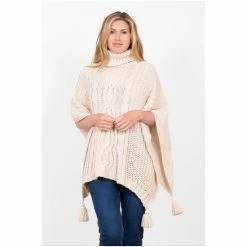 Brakeburn Cream Tassle Poncho -Brakeburn shop unnamed file 1316