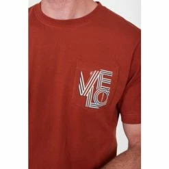 Brakeburn Red Velo Pocket Tee -Brakeburn shop unnamed file 141