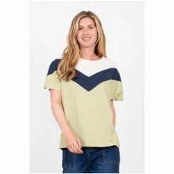 Brakeburn Yellow Reese Colourblock T-Shirt -Brakeburn shop unnamed file 153