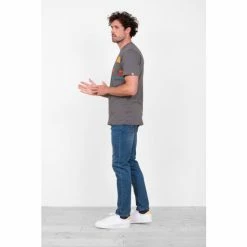 Brakeburn Grey Half Sun Tee -Brakeburn shop unnamed file 162