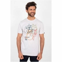 Brakeburn Cream Linear Bikes Tee -Brakeburn shop unnamed file 203