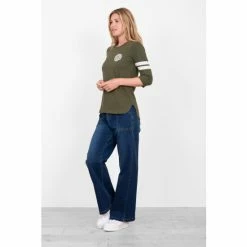 Brakeburn Green Bobbi 3/4 Sleeve T-Shirt -Brakeburn shop unnamed file 216