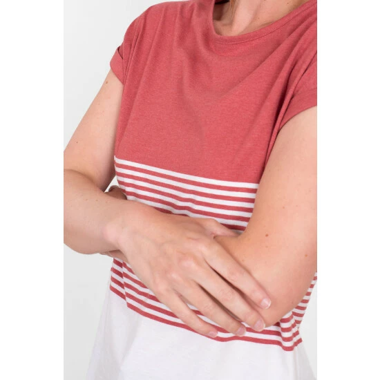 Brakeburn Orange Colour Block T-Shirt 3 Brakeburn Orange Colour Block T-Shirt - Image 3
