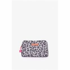 Brakeburn Grey Leopard Spot Make Up Bag -Brakeburn shop unnamed file 255