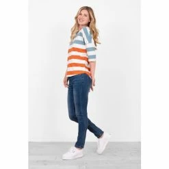 Brakeburn White Stripe 3/4 Sleeve T-Shirt -Brakeburn shop unnamed file 28