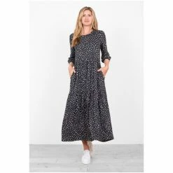 Brakeburn Grey Spotty Jersey Dress 9 Brakeburn Grey Spotty Jersey Dress -Brakeburn shop unnamed file 387