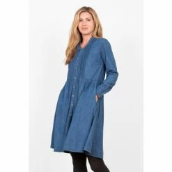 Brakeburn Blue Maple Pintuck Dress