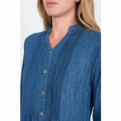 Brakeburn Blue Maple Pintuck Dress -Brakeburn shop unnamed file 395