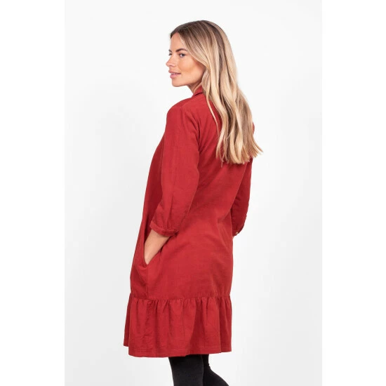 Brakeburn Orange Tilly Shirt Dress 2 Brakeburn Orange Tilly Shirt Dress - Image 2