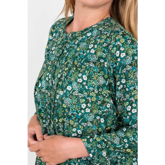Brakeburn Green Ditsy Shirt Dress 3 Brakeburn Green Ditsy Shirt Dress - Image 3