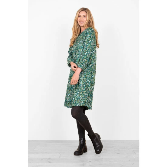 Brakeburn Green Ditsy Shirt Dress 4 Brakeburn Green Ditsy Shirt Dress - Image 4