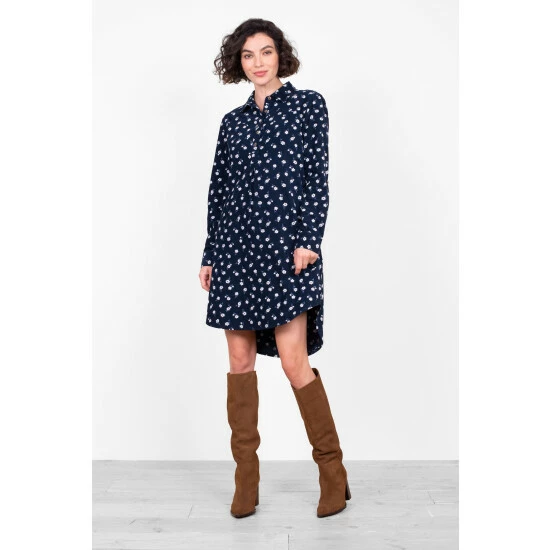Brakeburn Blue Daisy Cord Dress 4 Brakeburn Blue Daisy Cord Dress - Image 4