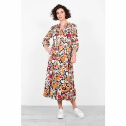 Brakeburn White Bloom Floral Maxi Dress