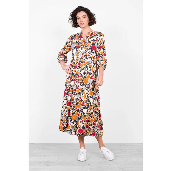 Brakeburn White Bloom Floral Maxi Dress 1 Brakeburn White Bloom Floral Maxi Dress
