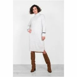 Brakeburn Grey Lagon Knitted Jumper Dress 9 Brakeburn Grey Lagon Knitted Jumper Dress -Brakeburn shop unnamed file 468