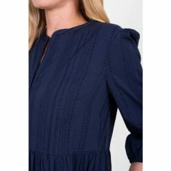 Brakeburn Blue Artis Embroidered Dress -Brakeburn shop unnamed file 476