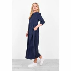 Brakeburn Blue Artis Embroidered Dress -Brakeburn shop unnamed file 477